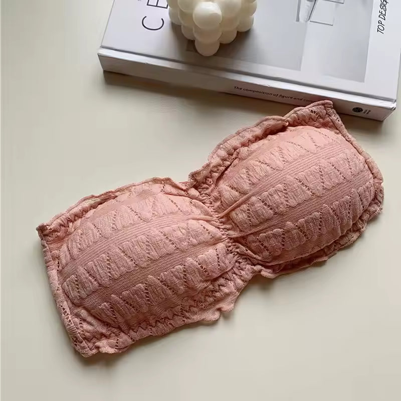 Summer Sexy Invisible Bra for Women Strapless Seamless Underwear Backless Push Up Bralette Tube Top Mujer Brassiere