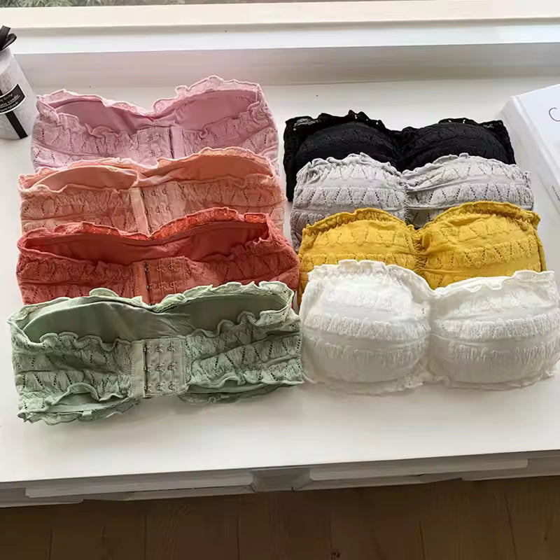 Summer Sexy Invisible Bra for Women Strapless Seamless Underwear Backless Push Up Bralette Tube Top Mujer Brassiere