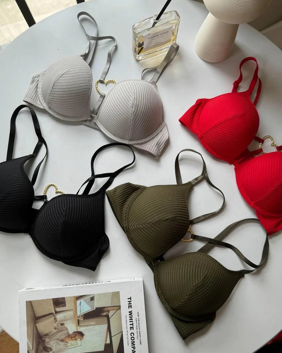 Mid Love Ring Style Paded Push-up Set