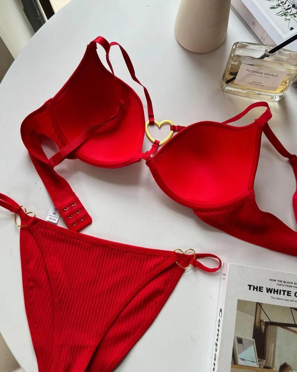 Mid Love Ring Style Paded Push-up Set