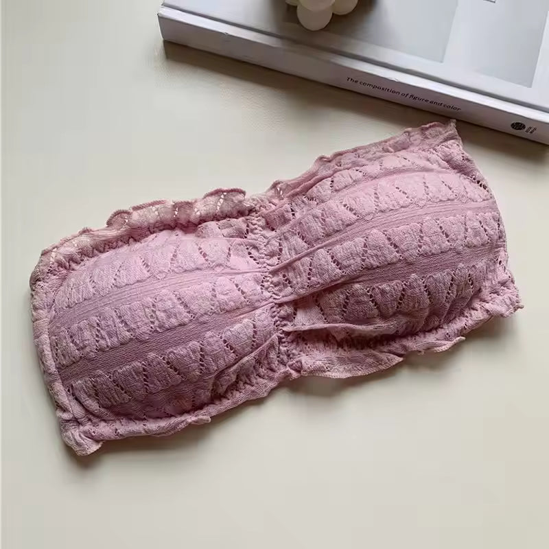 Summer Sexy Invisible Bra for Women Strapless Seamless Underwear Backless Push Up Bralette Tube Top Mujer Brassiere