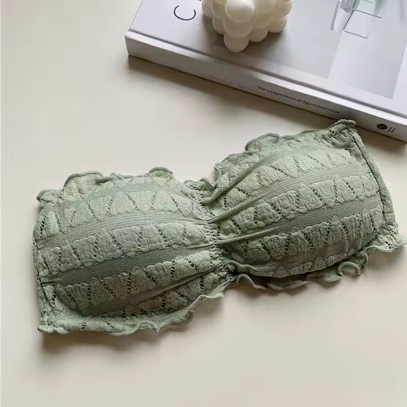 Summer Sexy Invisible Bra for Women Strapless Seamless Underwear Backless Push Up Bralette Tube Top Mujer Brassiere