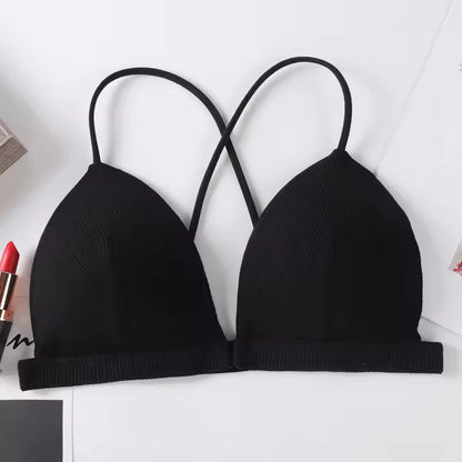 Front Closure Bras Deep V Sexy Bras For Women Push Up Bra Thin Wire Free Brassiere Wireless Bralette Women's Underwear Lingerie