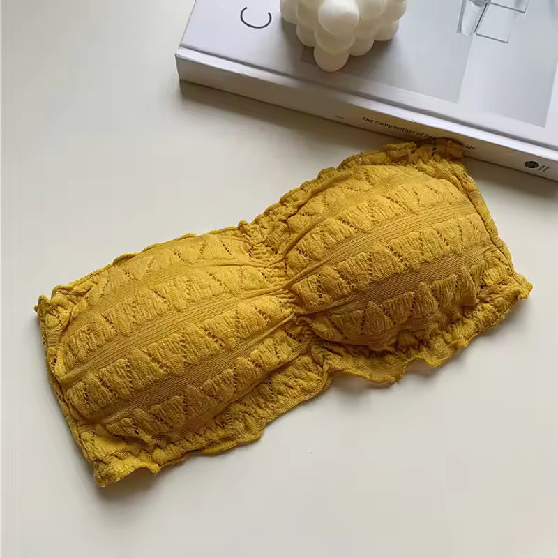Summer Sexy Invisible Bra for Women Strapless Seamless Underwear Backless Push Up Bralette Tube Top Mujer Brassiere