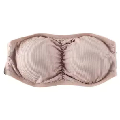 Seamless One-piece Tube Top Women Solid Color Soft Cotton Tube Top Bra Womens Strapless Bra Womens Underwear Padded Tube Top