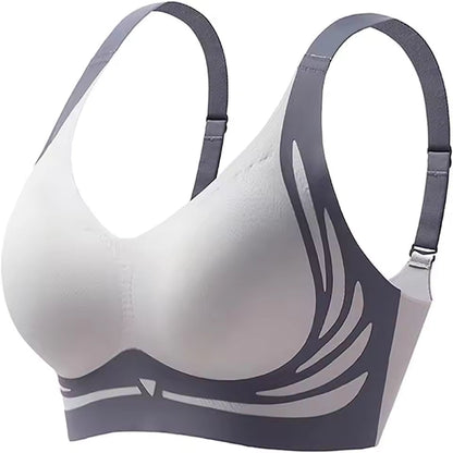 New Design Nylon Wireless Push Up Bra Cotton Breathable High Support Underwear Bra Seamless Design Liftup Bra Women
