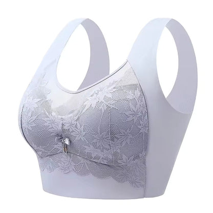 Wireless Lace Backless Bralette Women's Large Chest Gathered Underwear Seamless Comfortable Strapless Sexy Wrap Chest