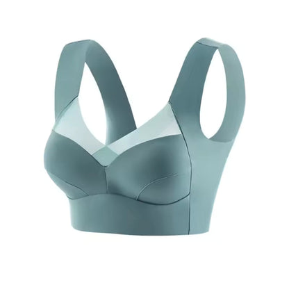 New 2025 Lace Backless Bra Prevent Exposure Double Shoulder Straps Anti-Light Women's Underwear Breast Reduction plus Size