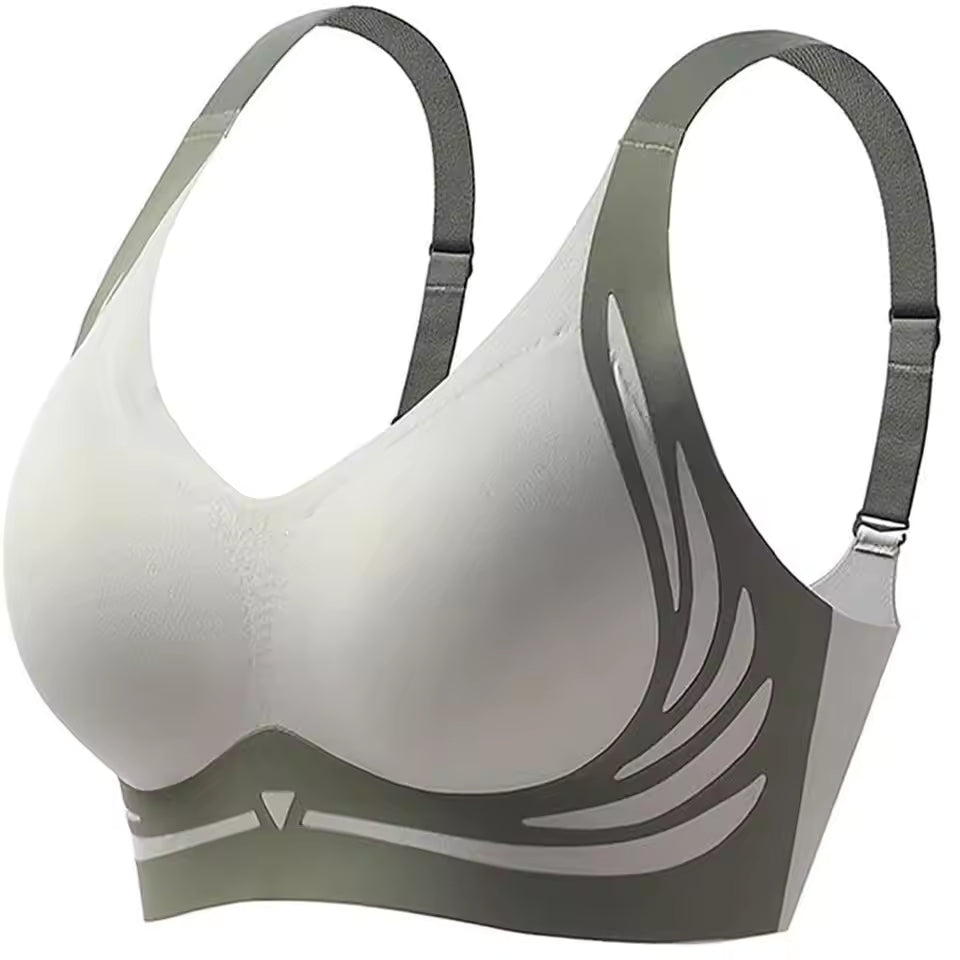 New Design Nylon Wireless Push Up Bra Cotton Breathable High Support Underwear Bra Seamless Design Liftup Bra Women