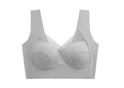 New 2025 Lace Backless Bra Prevent Exposure Double Shoulder Straps Anti-Light Women's Underwear Breast Reduction plus Size