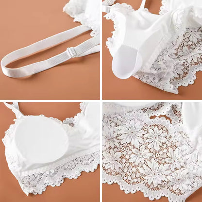 Sexy Bra Women Lace Bralette Sexy Lingerie Underwear Wireless Padded Seamless Bra Ultra Strap Padded Bras for Women