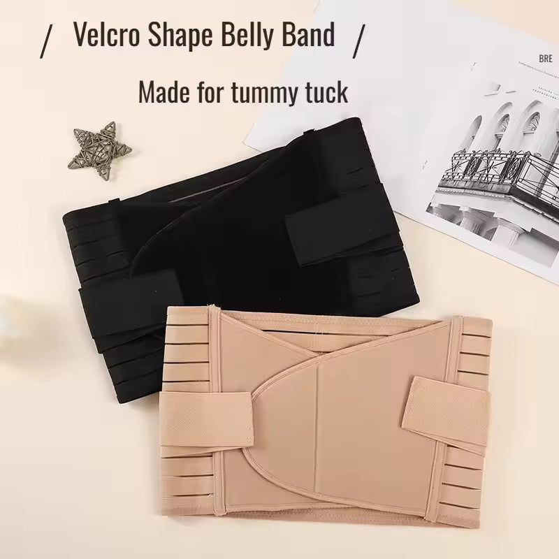 Memory soft rubber bone reinforcement shaping girdle body belt breathable fabric High fit Multitightening soft skinfriendly