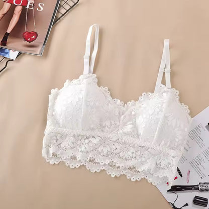 Sexy Bra Women Lace Bralette Sexy Lingerie Underwear Wireless Padded Seamless Bra Ultra Strap Padded Bras for Women