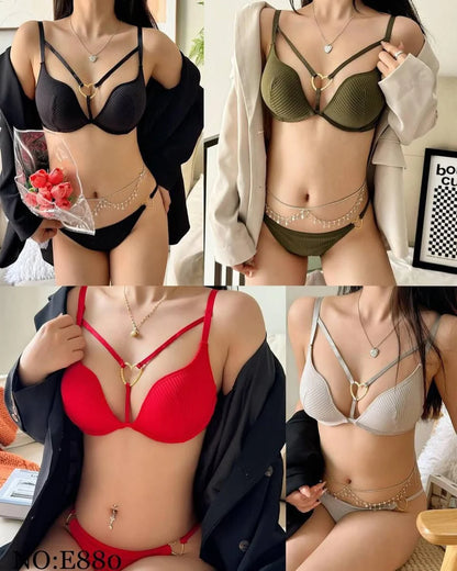 Mid Love Ring Style Paded Push-up Set